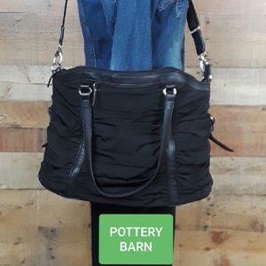 Pottery Barn Black Sydnee Shoulder Bag